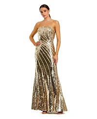 Mac Duggal Women's Strapless Sequin Mermaid Gown