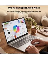 Hp 15.6 inch Fhd Touchscreen Laptop, Intel Core Ultra 5 225U, 8GB DDR5, 512GB Ssd, Wi Fi 6, Windows 11 Home, Silver