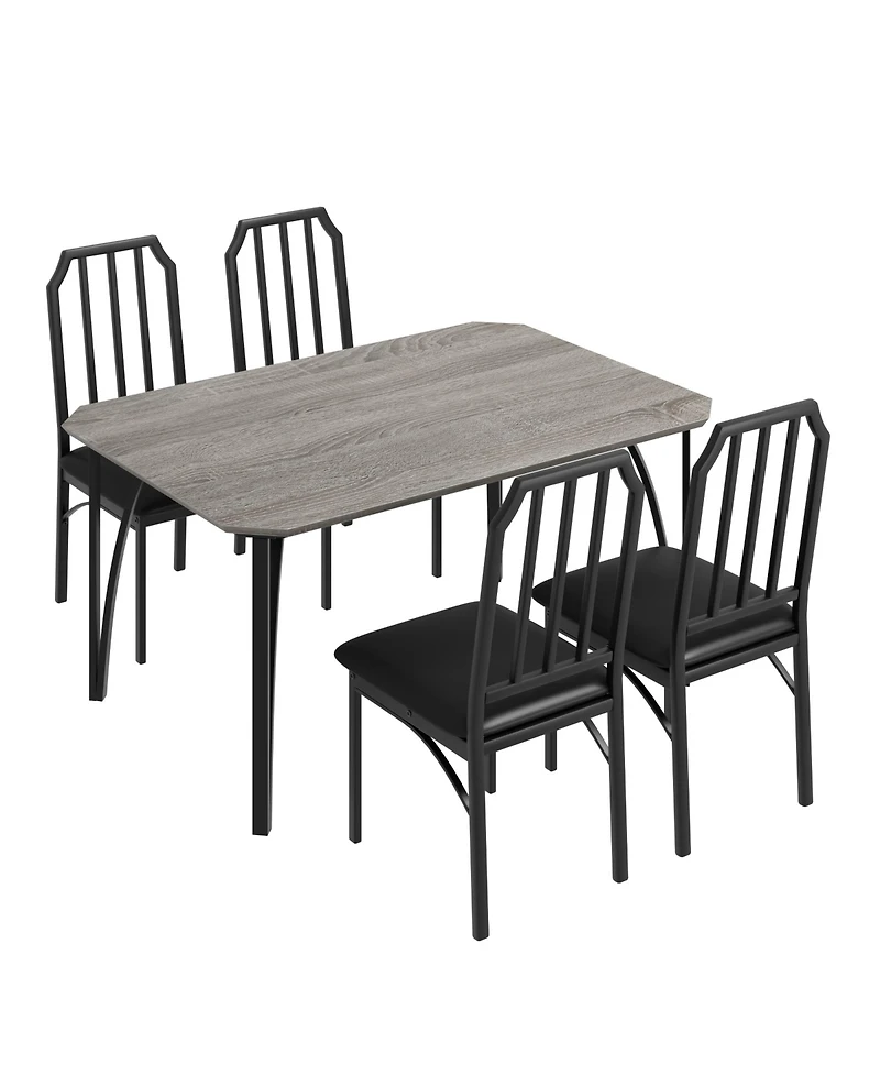 Space-Saving 5-Piece Dining Table Set