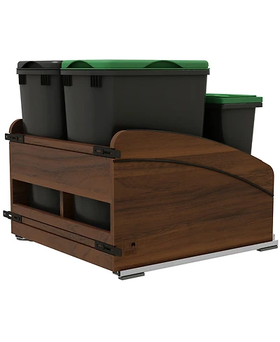 Rev-a-Shelf Craftsman Collection Double Pullout Trash Cans and Compost Bins