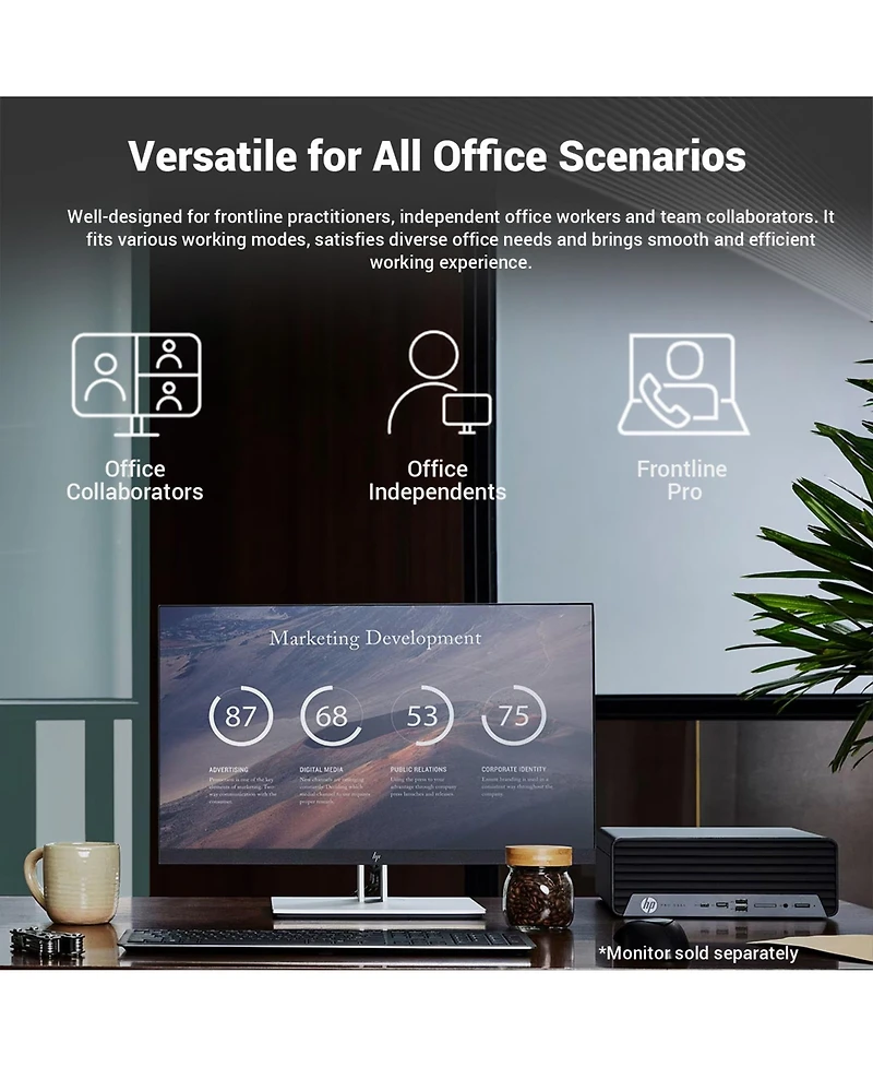 Hp ProDesk 400 Business Sff Desktop, Intel Core i5-14500, Intel Uhd Graphics, 32GB DDR5, 512GB Ssd, Wi-Fi 5, Windows 11 Pro, Black