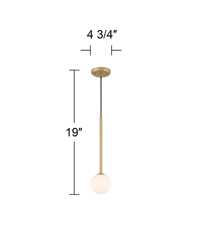 Possini Euro Design Possini Euro Eclipse 4 3/4"W Gold and Glass Led Mini Pendant Set of 3