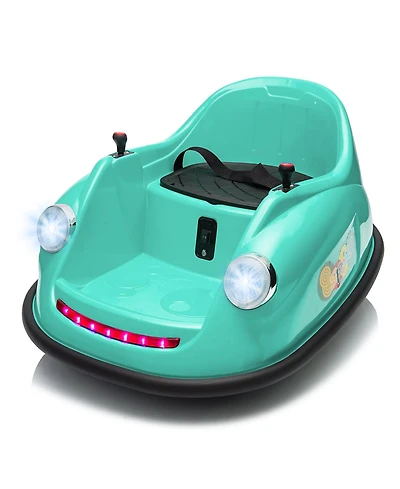 12V Electric Ride-On Bumper Car for Kids, 360degree(s) Spin, Remote Control, Music, Safety Certified, Fun Gift for Boys and Girls