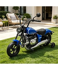 24V Licensed Kids Ride On Sport Motorcycle, High Speed Electric Bike with Brushless Motor for Outdoor Riding, Green/Blue/Red/Black, Ages 6-14