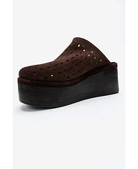 Forever and Always Shoes Women's Lune Leather Platform Sandal