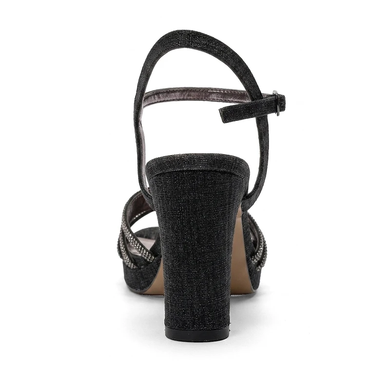 Prologue Shoes Women's Jarena Block Heel Ankle Strap Sandal