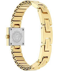 Versace Women's V-Square Petite Ip Yellow Gold Stainless Steel Bracelet Watch 18x18mm