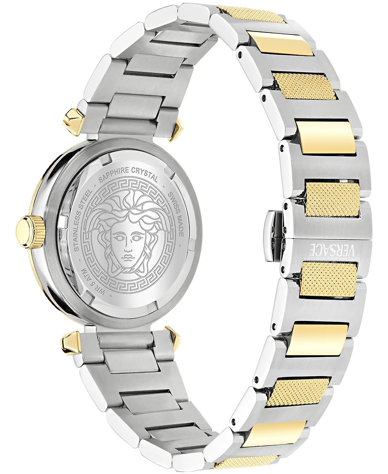 Versace Women's V-Musa Silver Stainless Steel Bracelet Watch 35mm