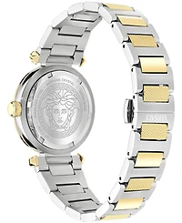 Versace Women's V-Musa Silver Stainless Steel Bracelet Watch 35mm