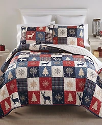 Your Lifestyle Noel Patch 2-Piece Quilt Set, Twin