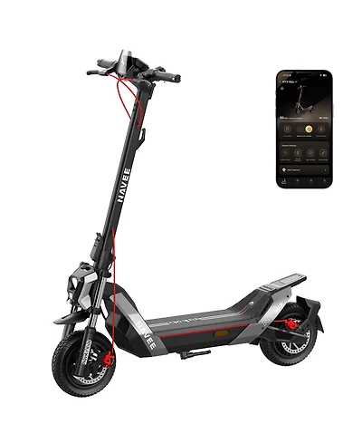 Navee NT5 Max Electric Scooter, 51.6 mi Max Range, 31 Mph Max Speed, 1900W Motor, Telescopic Suspension, 10.5" Tires