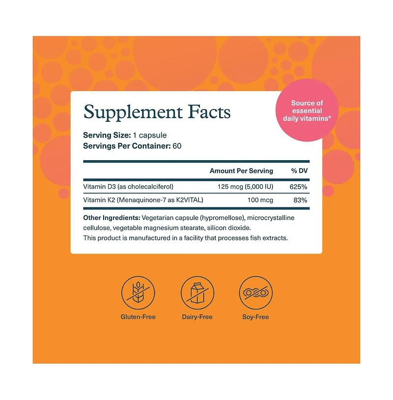 Youtheory K2D3 Essential Daily Vitamins