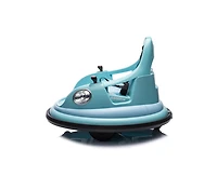 Yobtop 12V Kids Ride On Bumper Car with Remote Control, Led Lights & 360-Degree Spin, Ages 1.5+