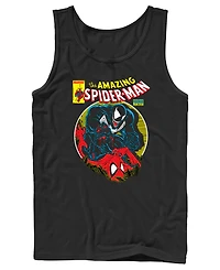 Fifth Sun Men's Marvel the Amazing Spider-Man Venom is Back Retro Comic Graphic Tank Top