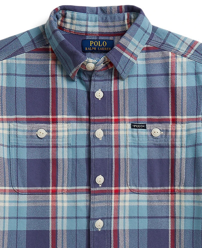 Polo Ralph Lauren Boys' 8-20 Plaid Cotton Flannel Work Shirt