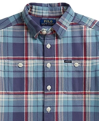 Polo Ralph Lauren Boys' 8-20 Plaid Cotton Flannel Work Shirt