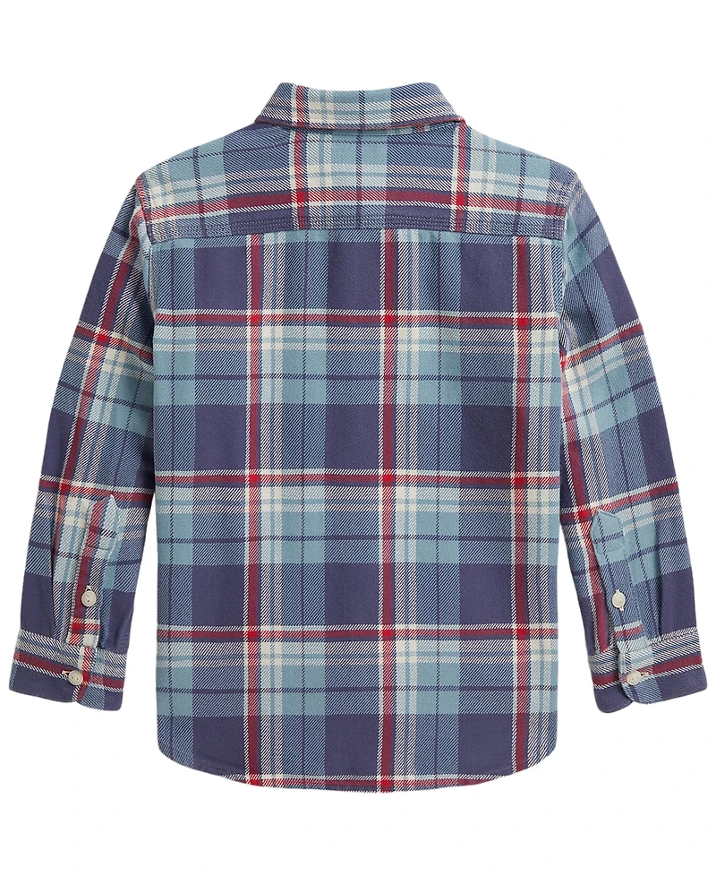 Polo Ralph Lauren Boys' 2T-7 Plaid Cotton Flannel Work Shirt
