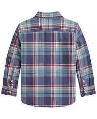 Polo Ralph Lauren Boys' 2T-7 Plaid Cotton Flannel Work Shirt