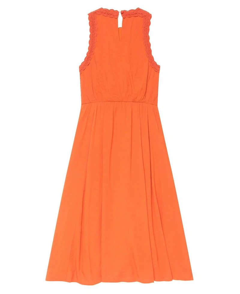 Mint Velvet Women's Crochet Bodice Midi Dress