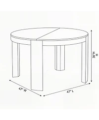 Sunset Living Furniture Contour Round Dining Table