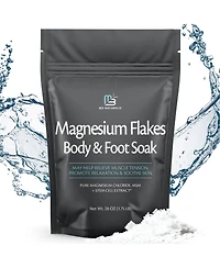 M3 Magnesium Bath Soak with Dead Sea Salt and Msm Fragrance-Free Body and Foot Soak Magnesium Flakes
