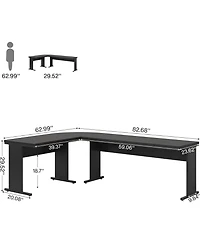 Tribesigns 83" L-Shaped Executive Desk