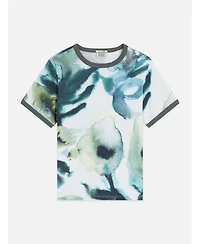 Scotch & Soda Women's Printed Cotton Short-Sleeve Crewneck T-Shirt
