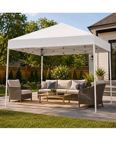 gaomon 10x10 ft Pop Up Canopy Tent with Slant Legs