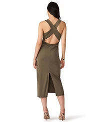 Steve Madden Women's Issabelle Ruched Body-Con Cowl-Neck Dress