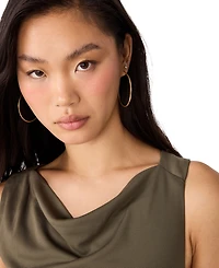 Steve Madden Women's Issabelle Ruched Body-Con Cowl-Neck Dress