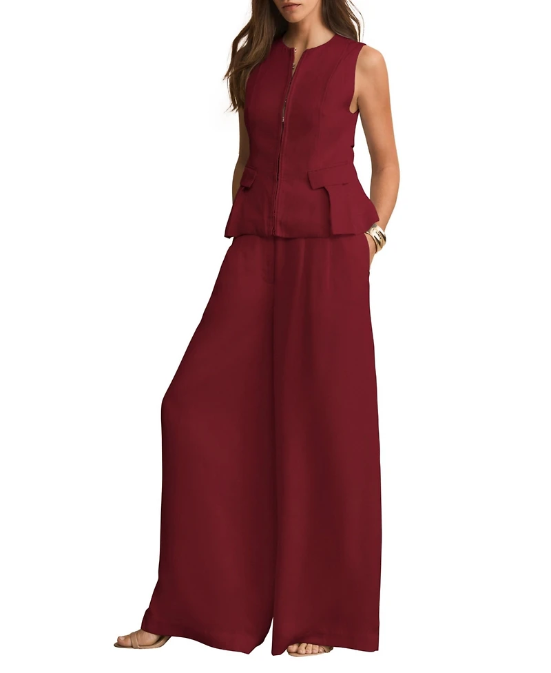 Mint Velvet Women's Tailored Tie Back Waistcoat