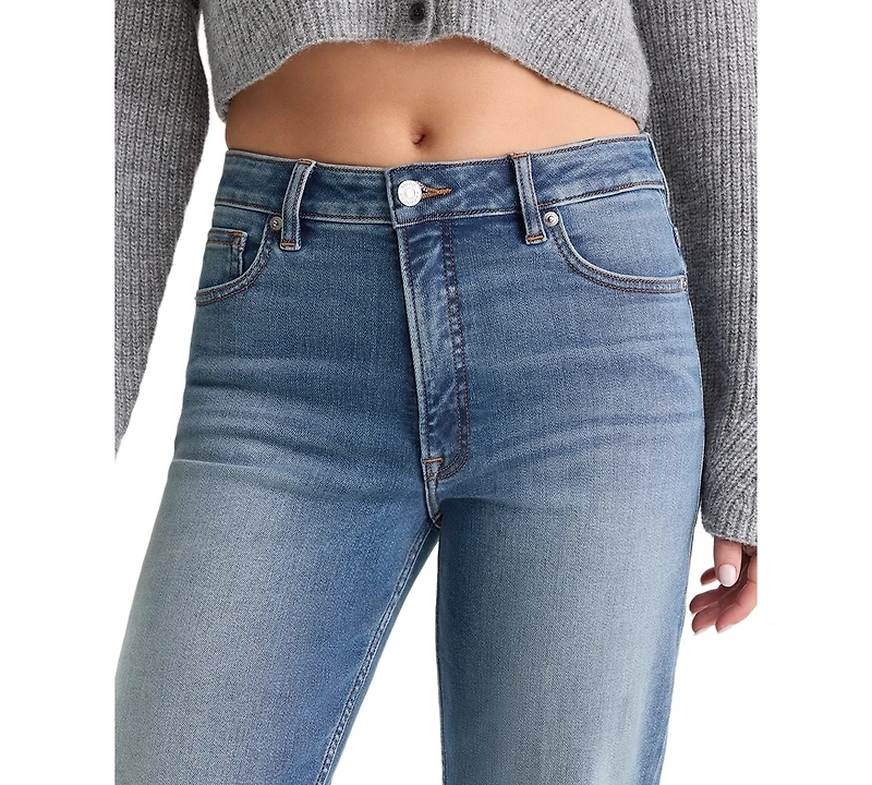 Good American Women's True Straight High-Rise Straight-Leg Jeans