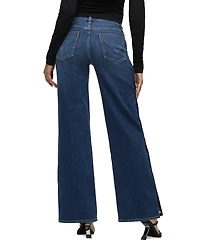 Hudson Jeans Women's Rosie High-Waisted Wide-Leg Jeans