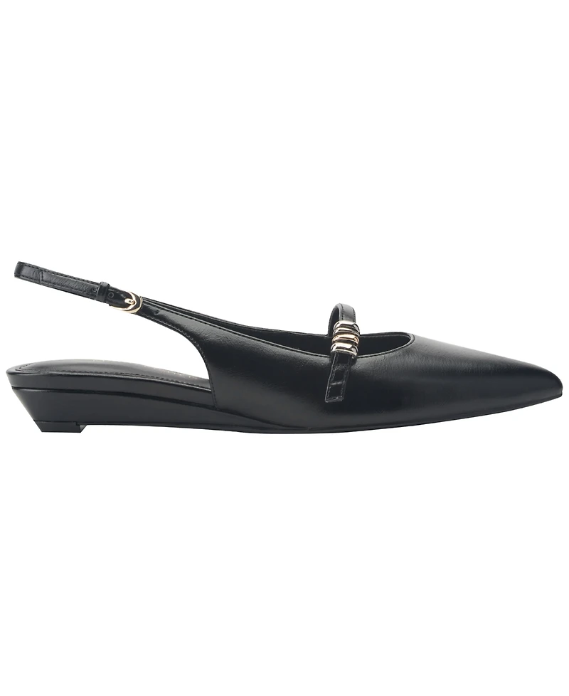 Marc Fisher Women's Kindy Demi-Wedge Slingback Dress Flats