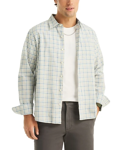 Nautica Men's Slub Long-Sleeve Shirt
