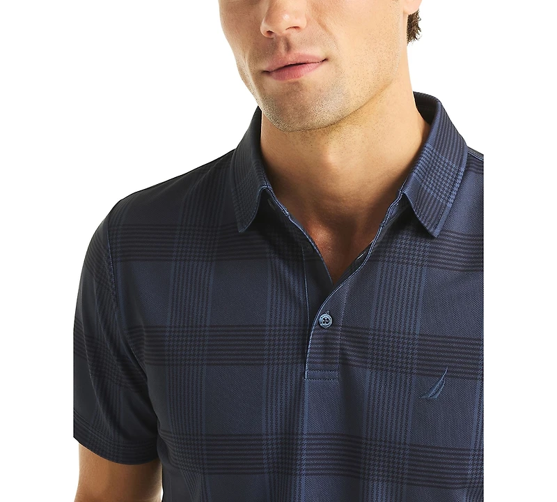 Nautica Men's Plaid Golf Classic-Fit Polo Shirt