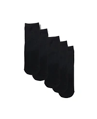 Stems Women's Ribbed Cotton-Blend Ankle Socks, 5-Pack