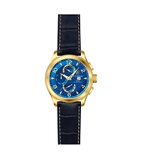 Invicta S.Coifman Men's Heritage Chronograph Dial Leather Strap Watch