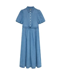Mint Velvet Women's Denim Twist Midi Dress