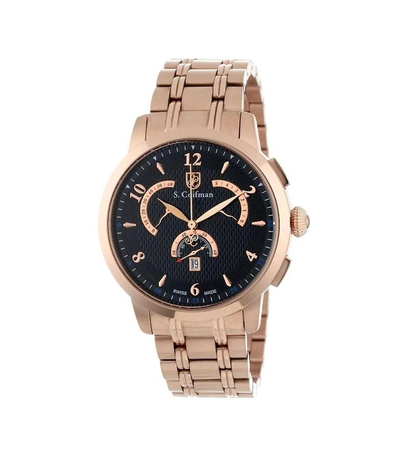 Invicta S.Coifman Men's Heritage Chronograph Silver Dial Stainless Steel Bracelet Watch