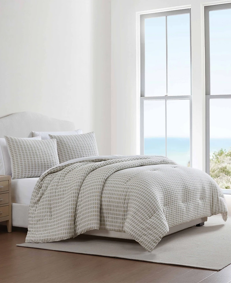 Palm Aire Selena Geometric 3-Piece Comforter Set