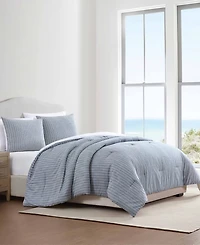 Palm Aire Jackson Stripe Cotton 3-Piece Comforter Set