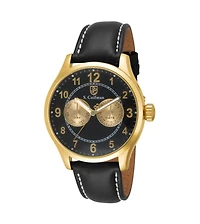 Invicta S.Coifman Men's Chronograph Dial Leather Strap Watch