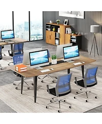 Tribesigns Boat-Shaped Conference Table