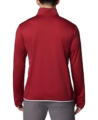 Men's Columbia Crimson Alabama Tide Park View Grid Fleece Omni-Wick Half-zip Jacket