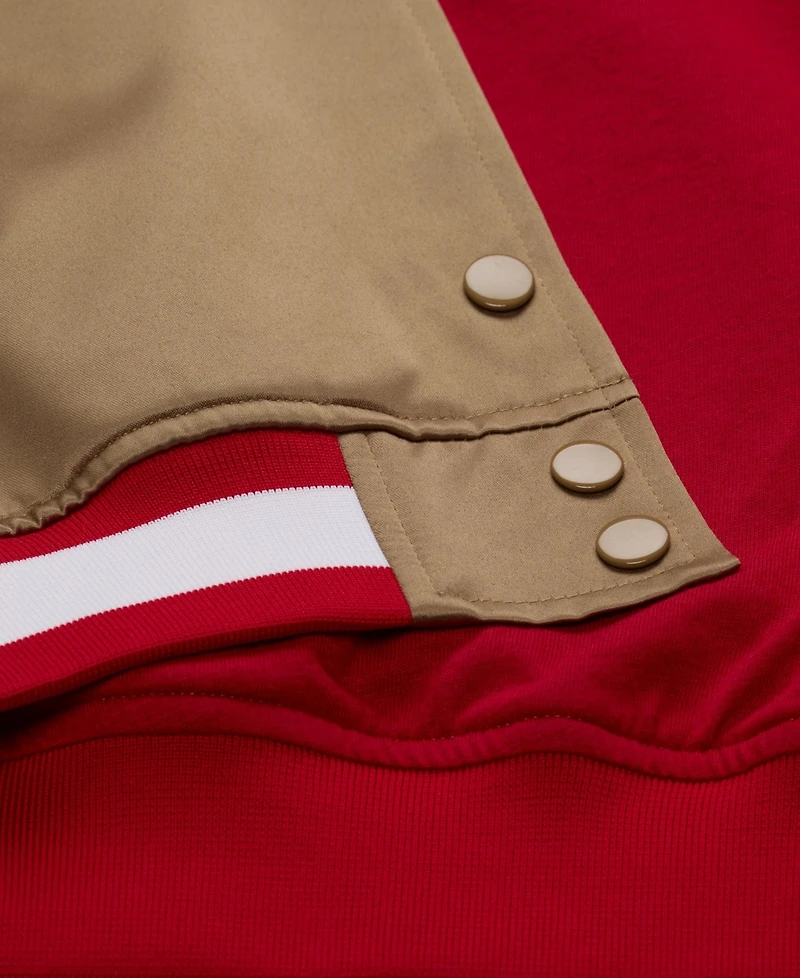 Mitchell & Ness Men's Gold San Francisco 49ers 80th Anniversary Heavyweight Satin Full-Snap Jacket