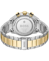Hugo Boss Men's Boss Chronomatix Quartz Chrono Stainless Steel Watch & Ionic Plated Thin Gold Steel Watch 44mm