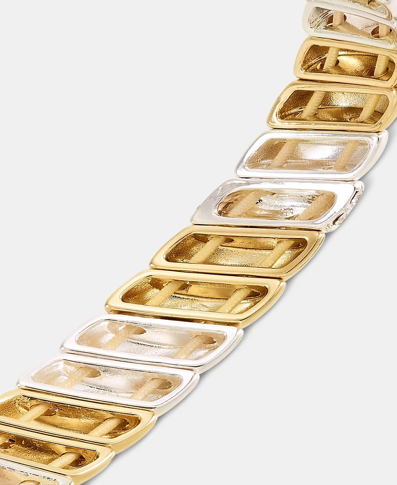 On 34th Crystal Stone Two-Tone Bracelet, Macy's Exclusive