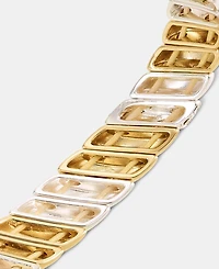 On 34th Crystal Stone Two-Tone Bracelet, Macy's Exclusive