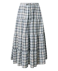 Torrid Plus Size Tiered Plaid Maxi Skirt